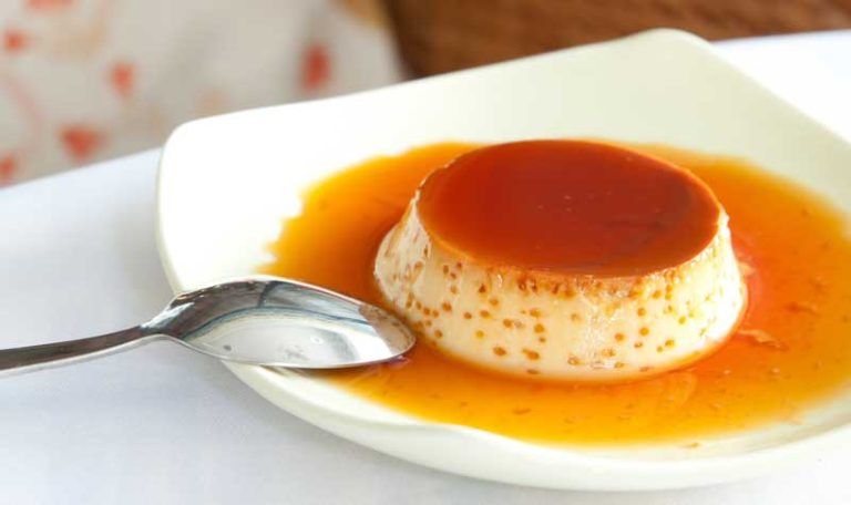 Delicioso flan de huevo