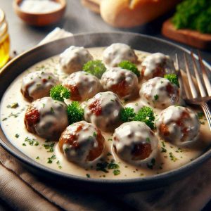 Albóndigas en Salsa Blanca